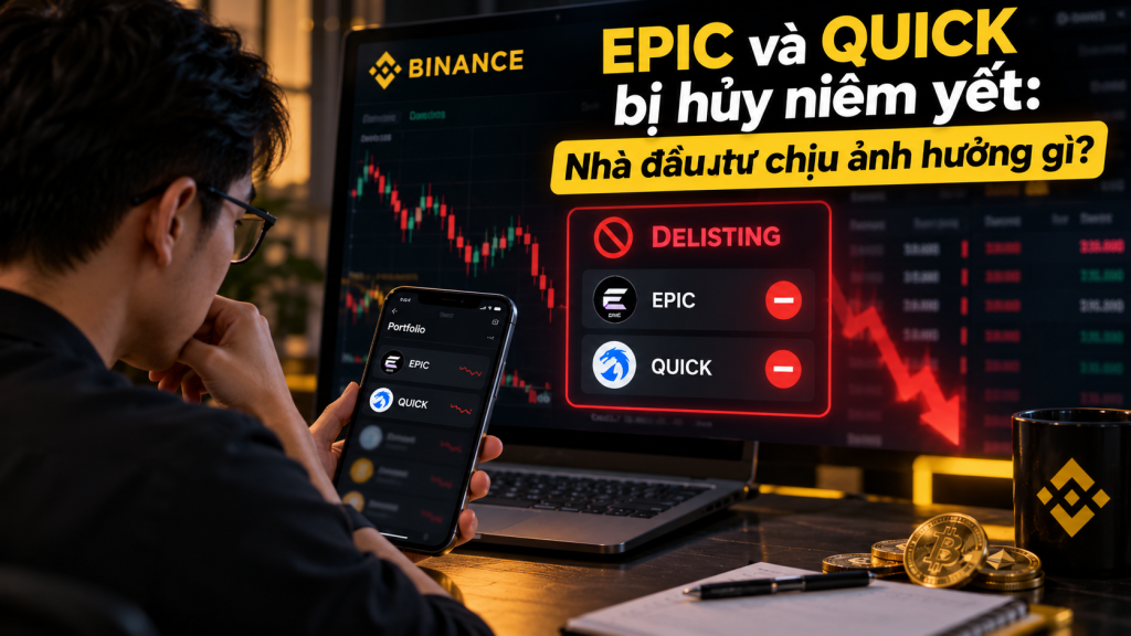 Binance hủy niêm yết EPIC và QUICK nhà đầu tư cần biết gì?